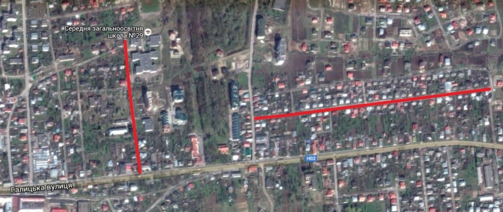 Ремонт двох вулиць у м. Винники (Сухомлинського – зліва та Ціолковського – справа) коштуватимуть бюджету міста 5,14 млн грн