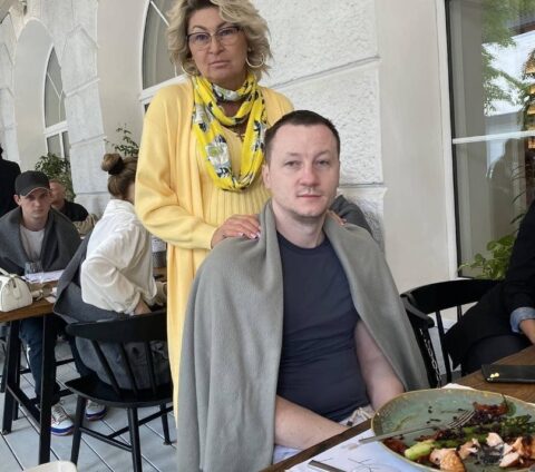 Вікторія Манжос з сином Володимиром Литвином (фото з Instagram)