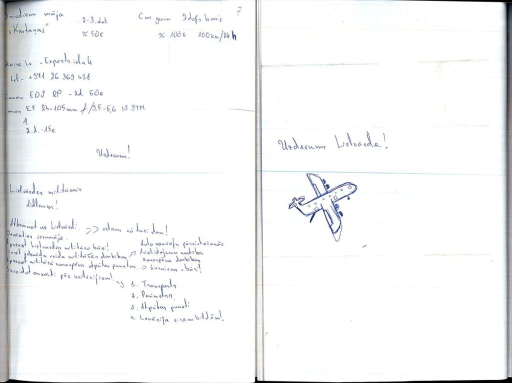 The lost note that appears in the investigation of the Latvian Military Intelligence and Security Service (photo by RE:Baltica)