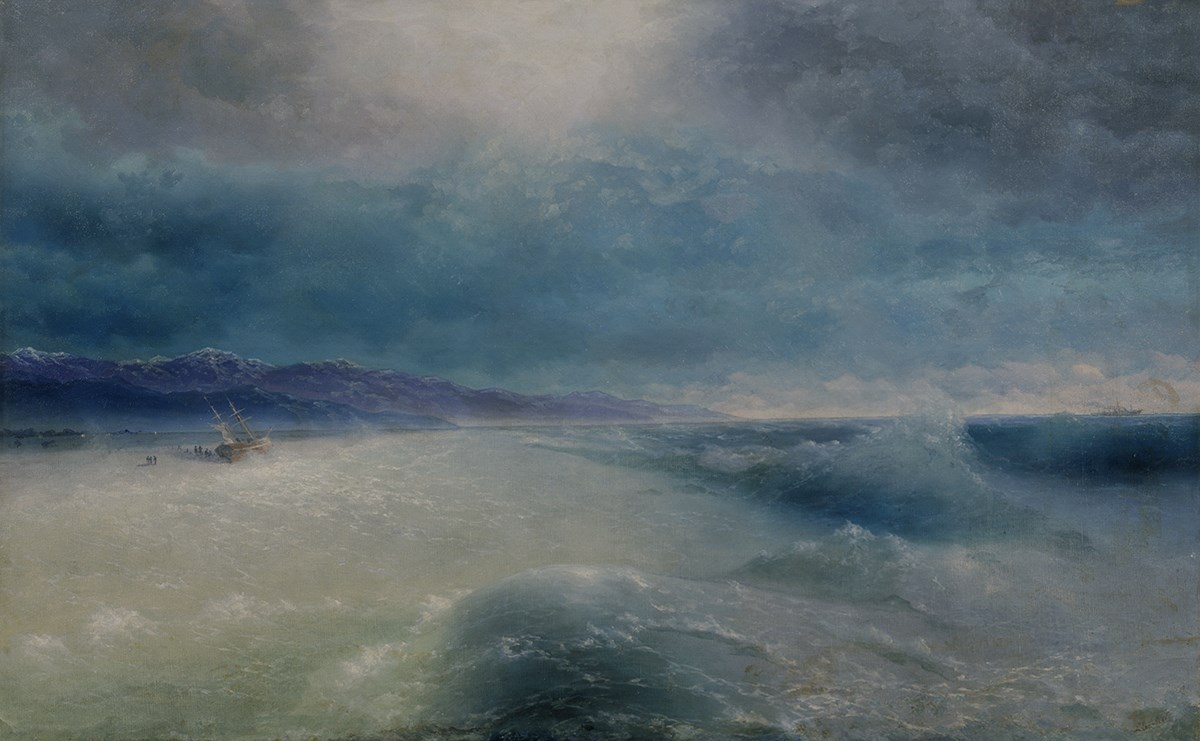 “The Storm Calms Down”, by Ivan Aivazovsky