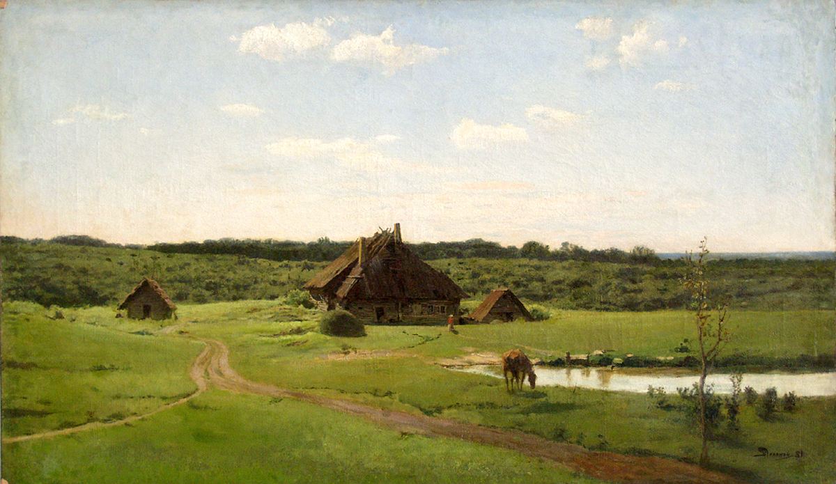 “The Cattle Yard in Abramtsevo”, Vasyl Polenov