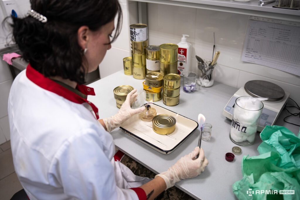 In the Laboratory of Food Safety, the military unit А3466 (a photo by Army Inform)