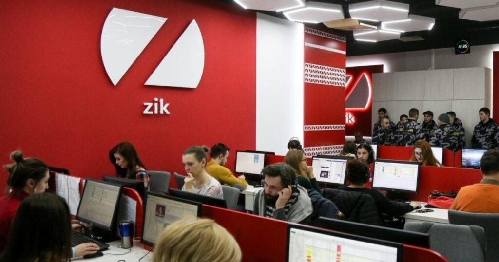 Київський ньюзрум телеканалу ZIK у 2018 році (фото Телекритика/УНІАН)