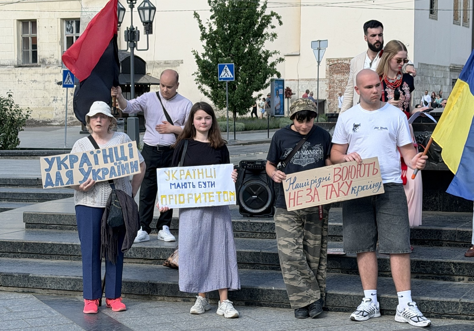 Акція протесту проти трудової міграції у Львові, 24 травня 2026 року (фото NGL.media)