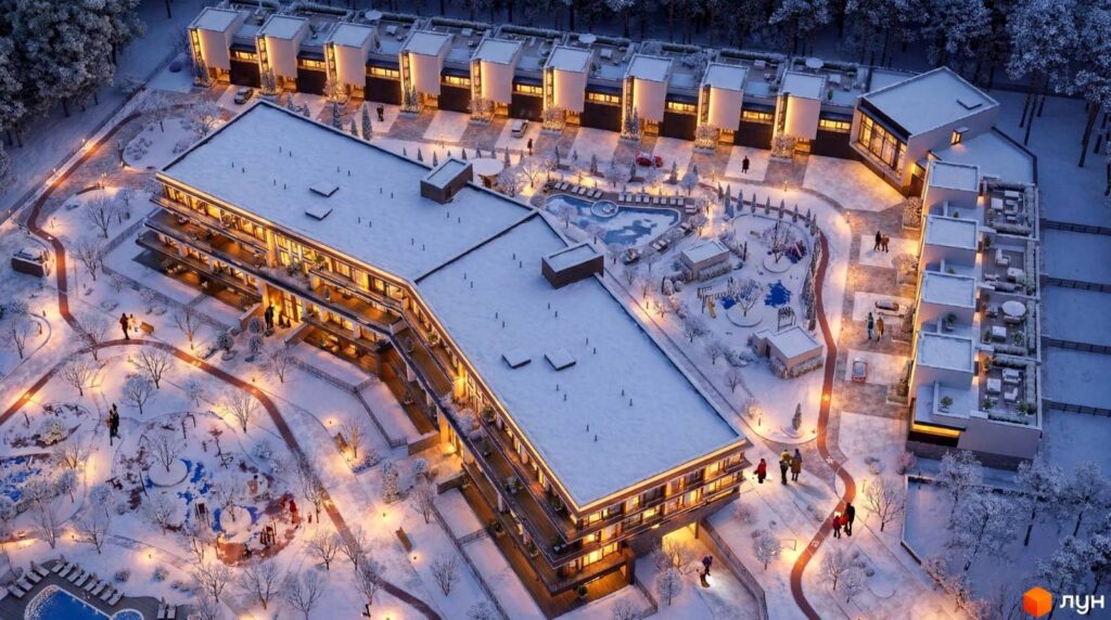 Візуалізація проекту комплексу Lviv Resort з сайту ЛУН